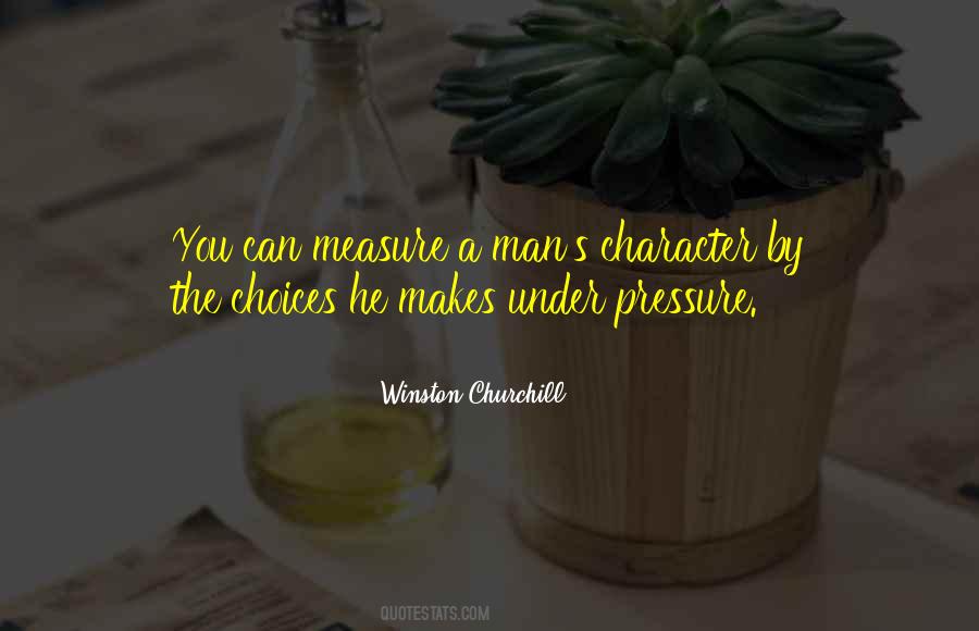 Quotes About Measure Of Character #93608