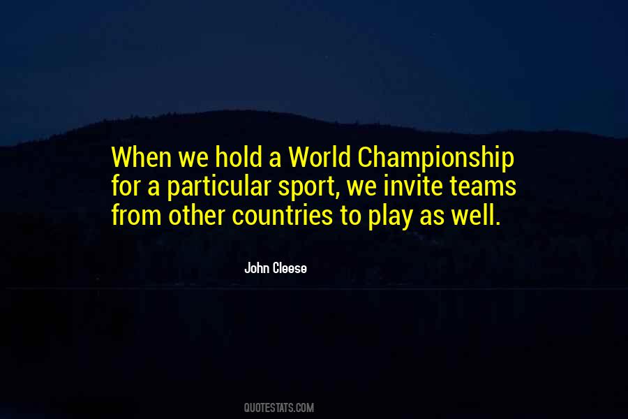 World Championship Quotes #507422