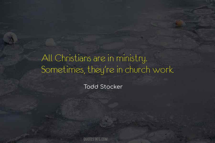 Ministry Work Quotes #712711
