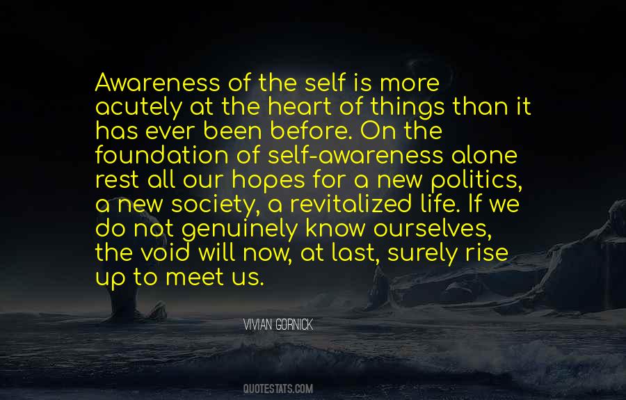 Quotes About Awareness Of Self #165084