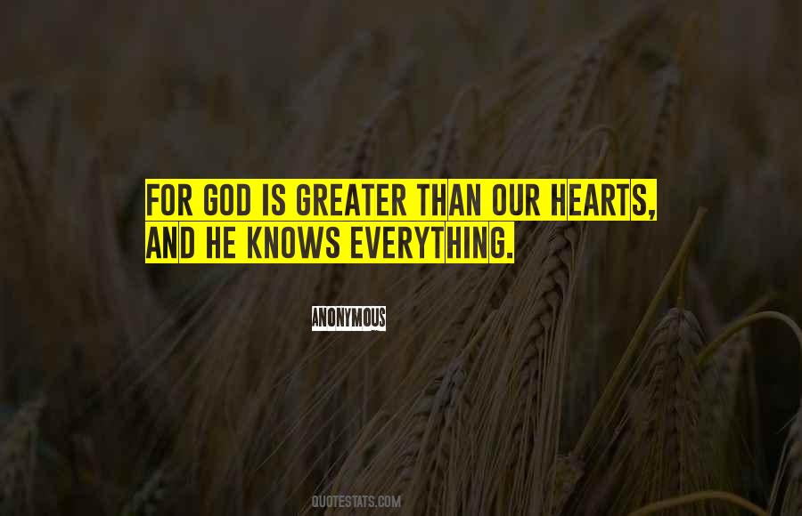 Quotes About God Knows Everything #1607572