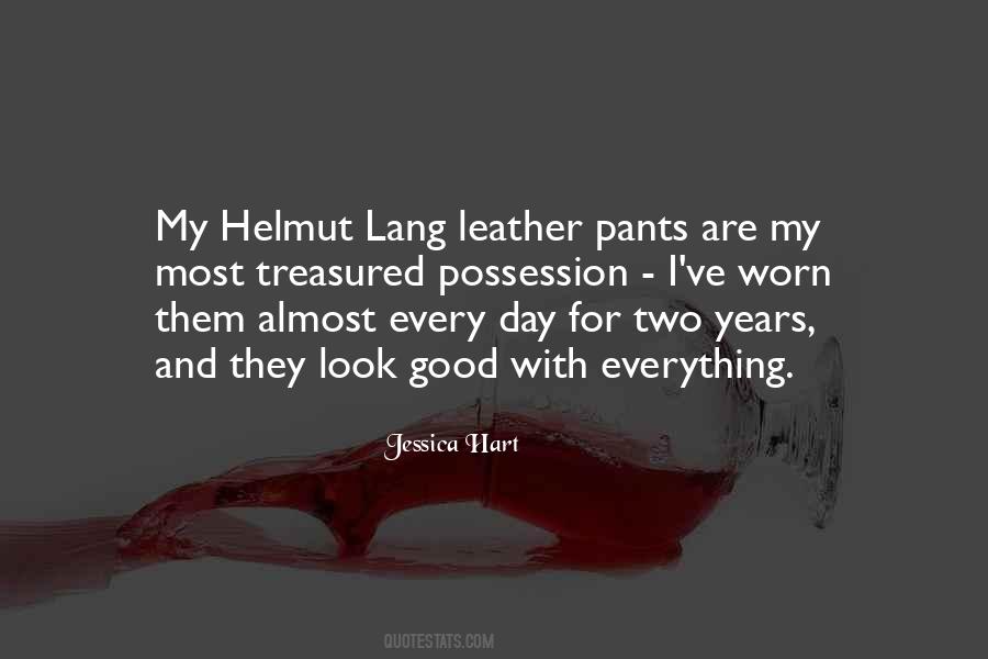 Quotes About Leather Pants #701002