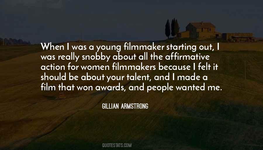 Quotes About Young Filmmakers #1134060