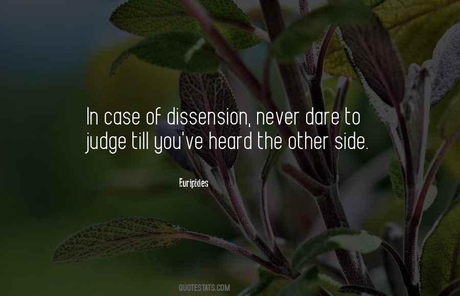 Quotes About Dissension #1526263