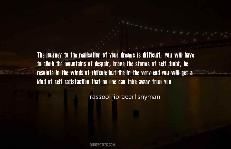 Quotes About Difficult Journey #1309564