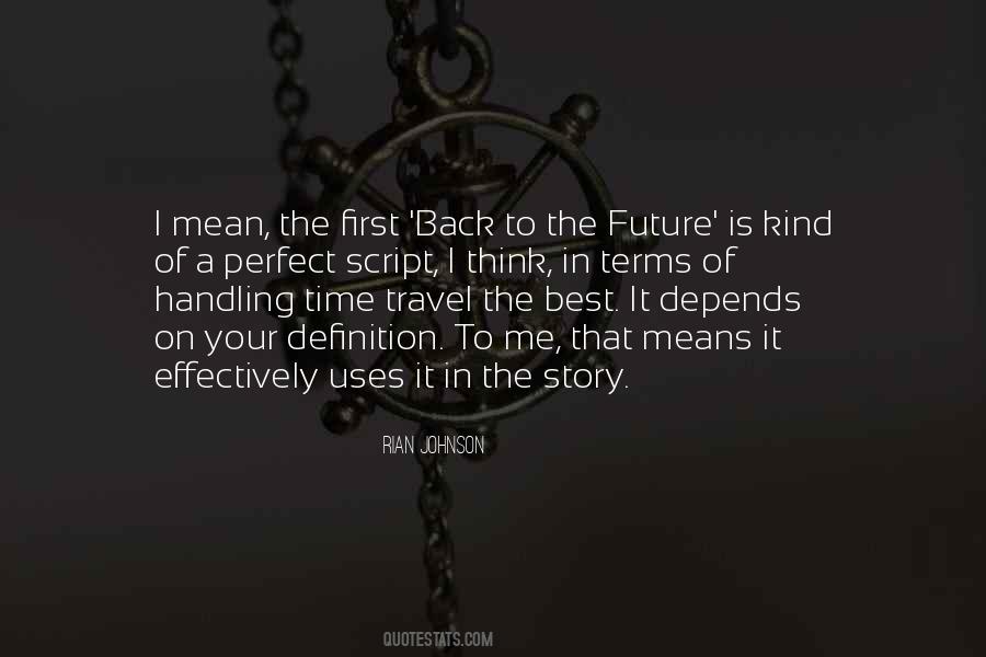 Quotes About Time Travel #498315