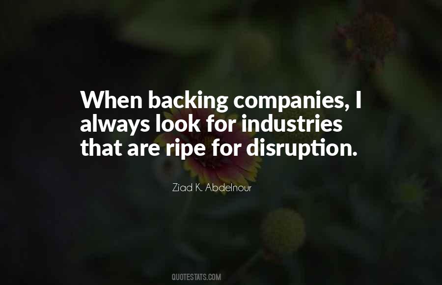 Quotes About Disruption #1564295