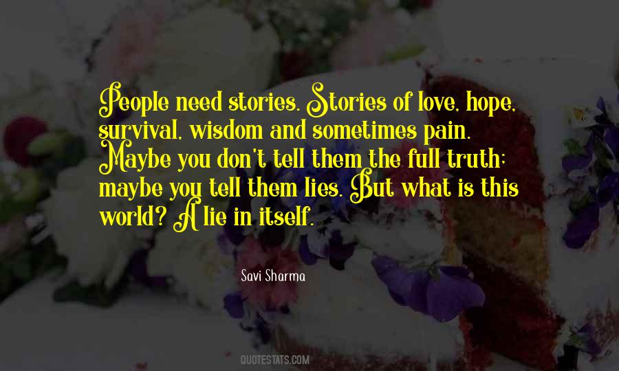 Quotes About Survival Of Love #1362870