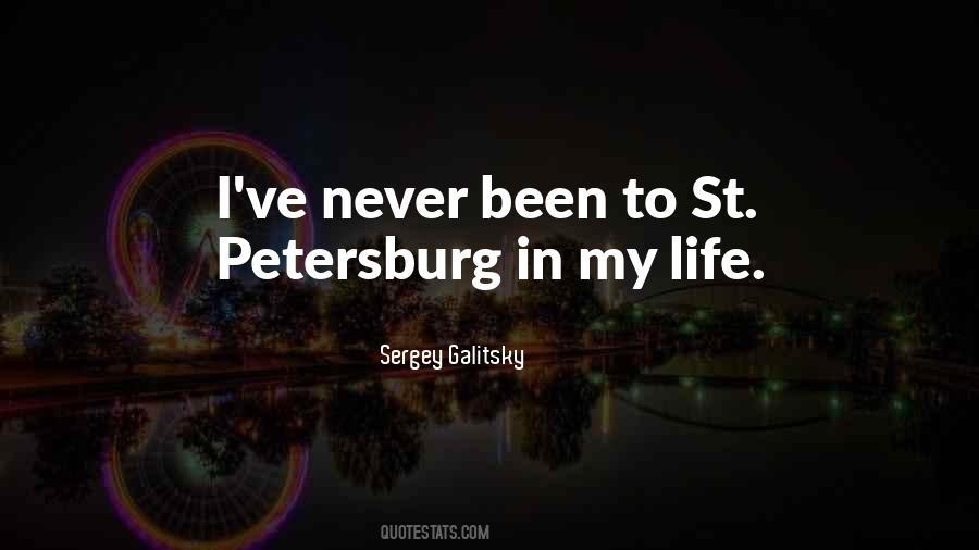 Quotes About St Petersburg #676877