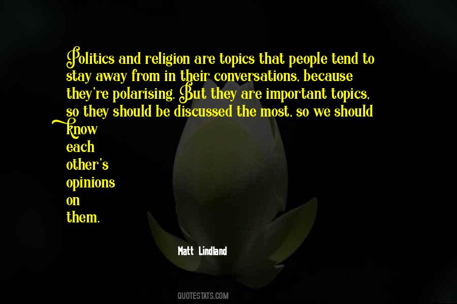 Quotes About Politics And Religion #1457548