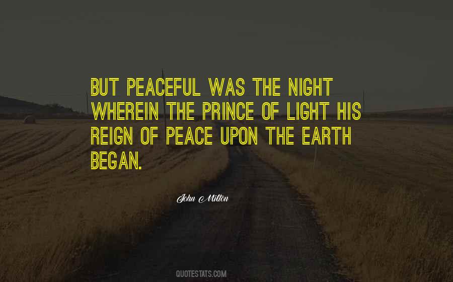 Quotes About Peaceful Night #47220