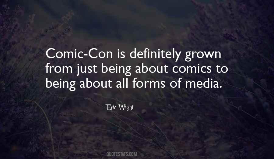 Quotes About Comic Con #238812