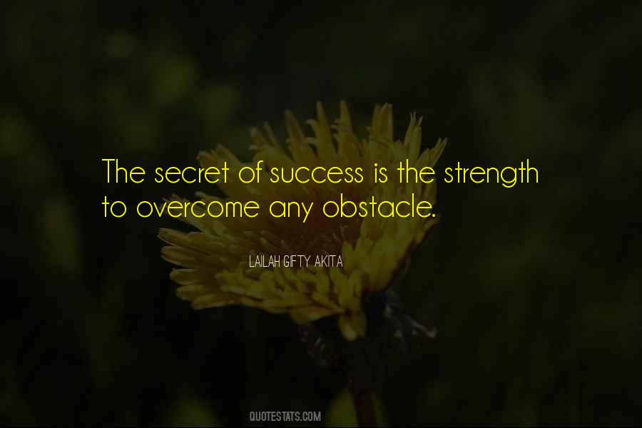 Obstacle To Success Quotes #1119800
