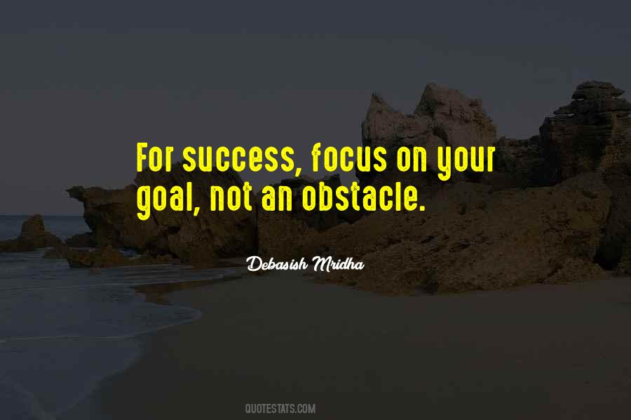 Obstacle To Success Quotes #1143366
