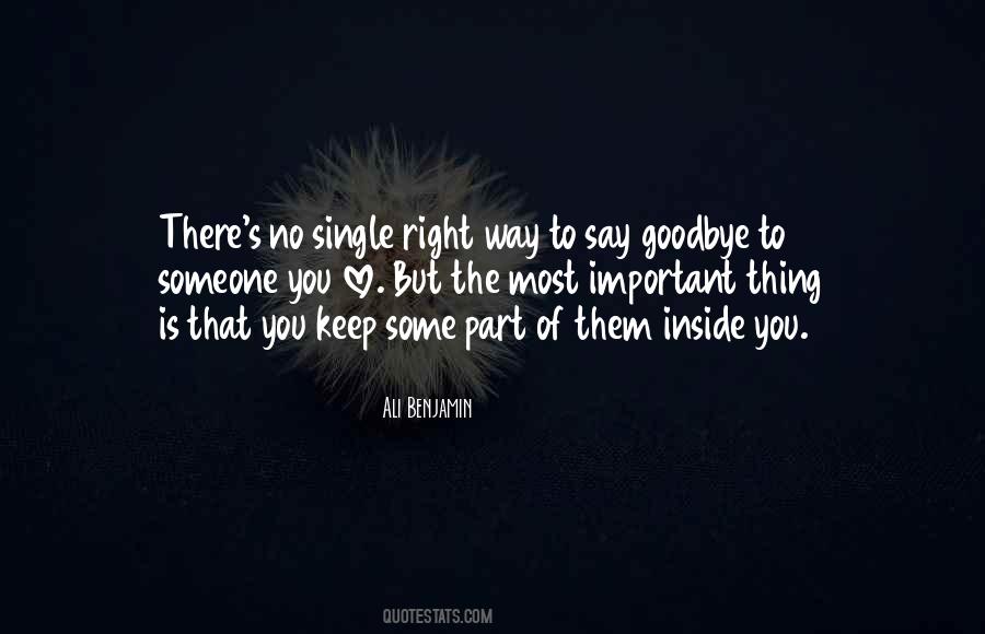 Quotes About Goodbye To Someone You Love #608838