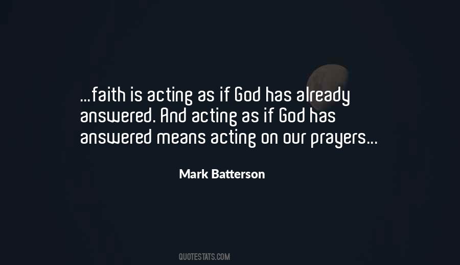 Answered Prayers God Quotes #1139934