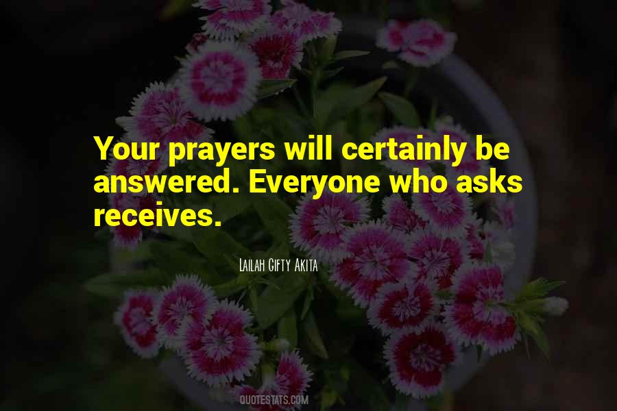 Answered Prayers God Quotes #497591