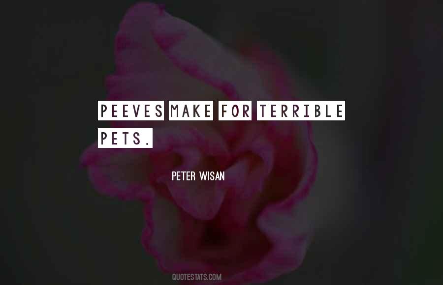 Quotes About Peeves #1707715