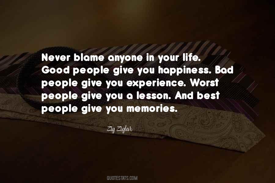 Quotes About Worst Experience #1063346