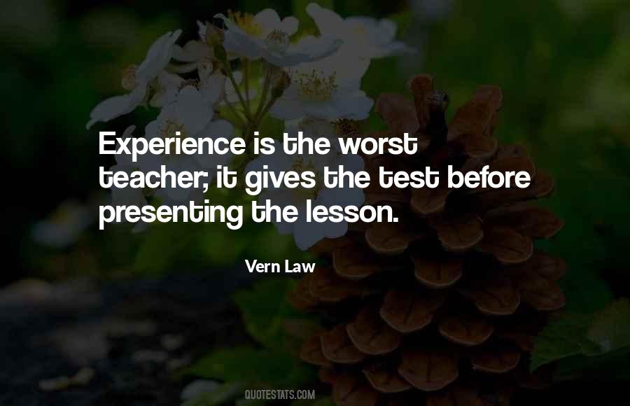 Quotes About Worst Experience #1290788