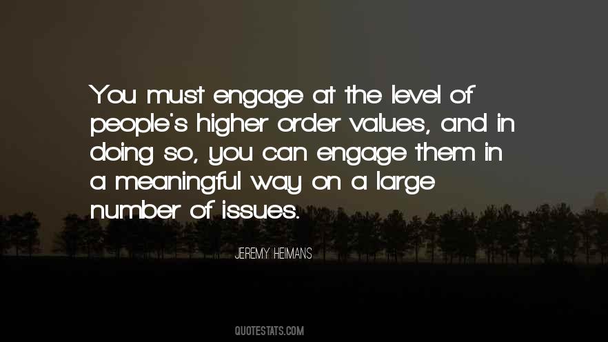 Higher Values Quotes #59686