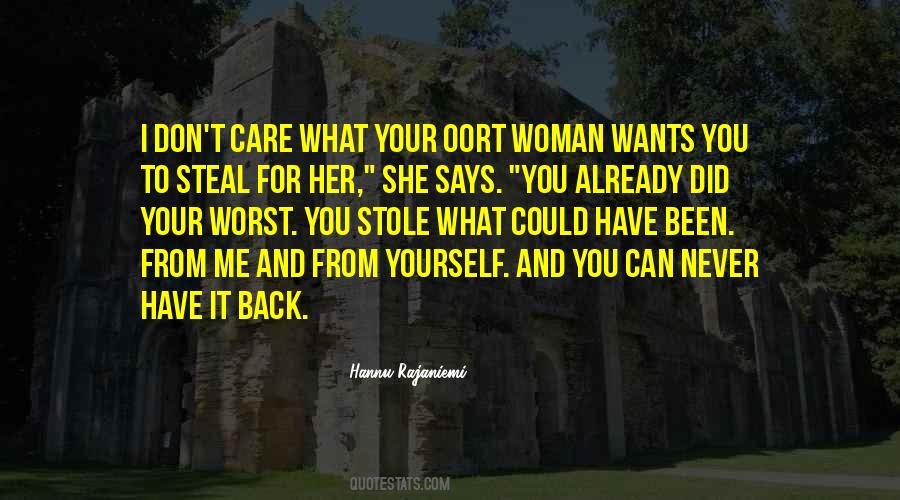 Quotes About She Don't Care #738806