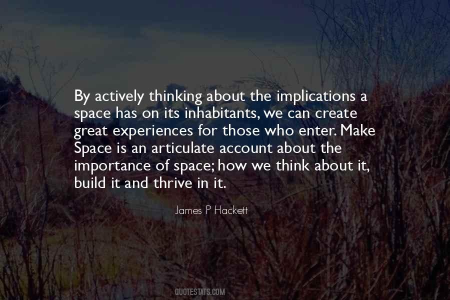 Thinking Space Quotes #312552