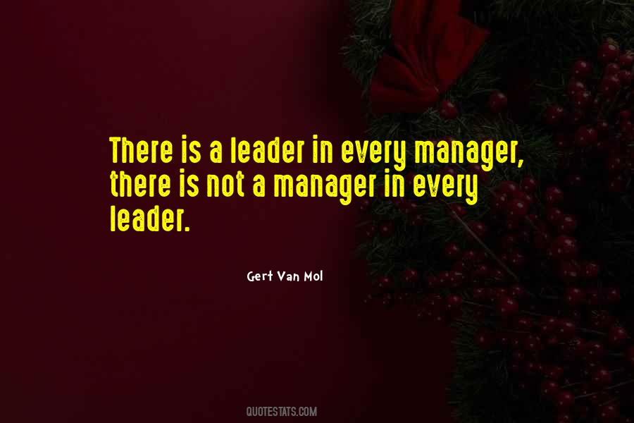 Quotes About Leader Vs Manager #1017448