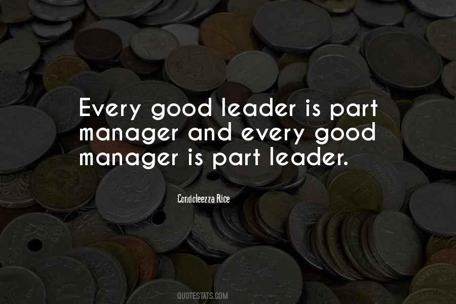 Quotes About Leader Vs Manager #1256809