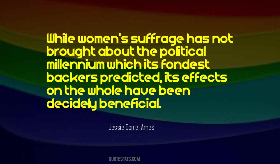 Quotes About Women's Suffrage #395863