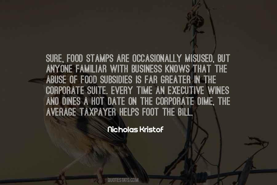 Quotes About Food Stamps #1410442