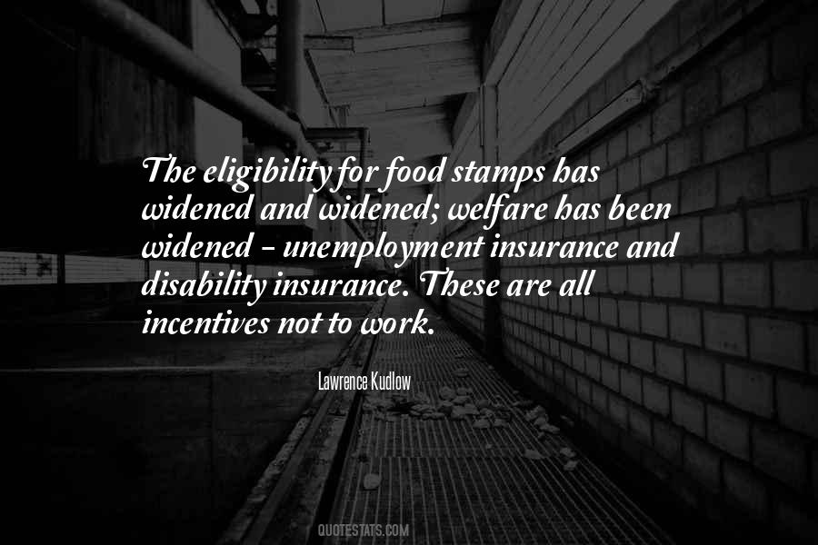 Quotes About Food Stamps #623312