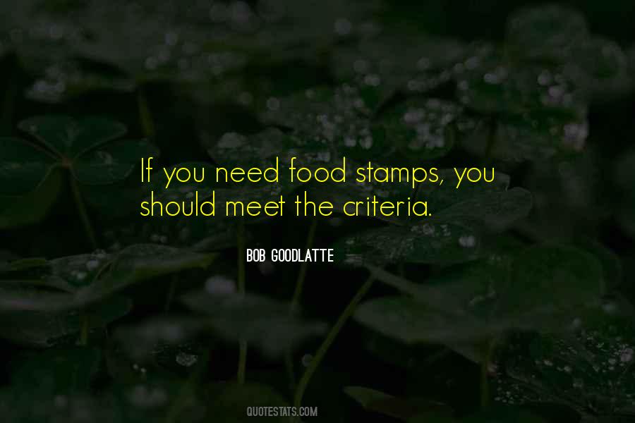 Quotes About Food Stamps #703807