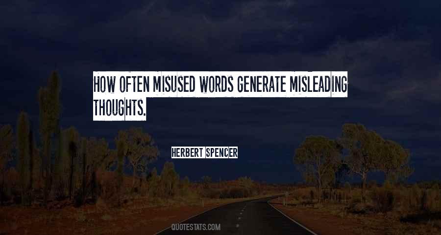 Misleading Thoughts Quotes #202509