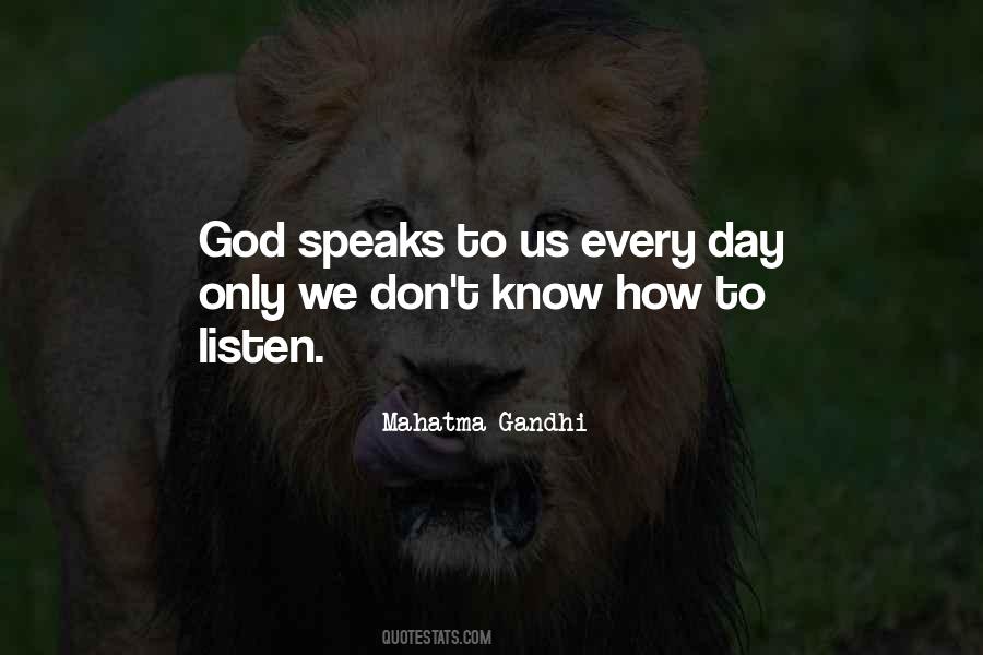 Quotes About God Speaks #103618