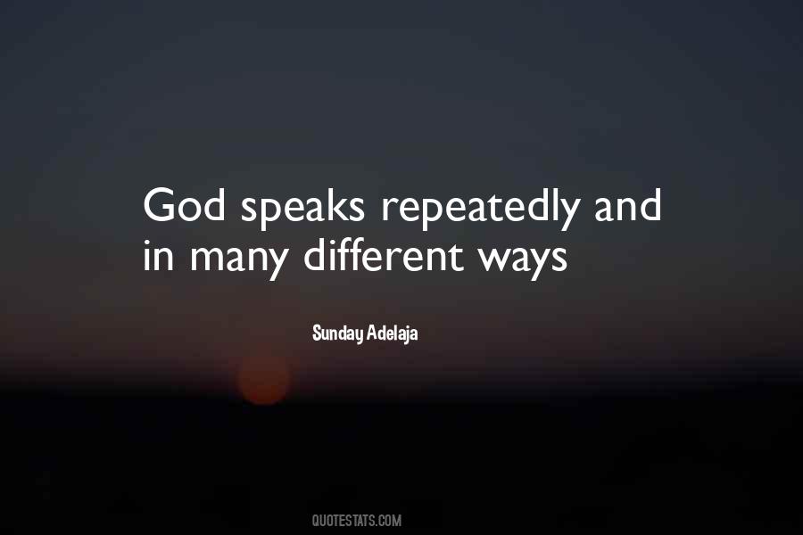 Quotes About God Speaks #218712