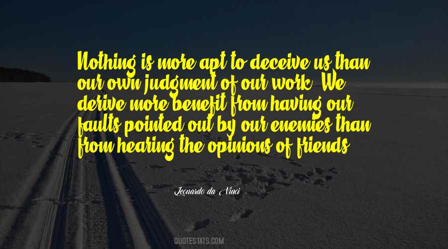 Quotes About Judgment And Criticism #229688