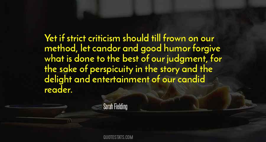 Quotes About Judgment And Criticism #25534