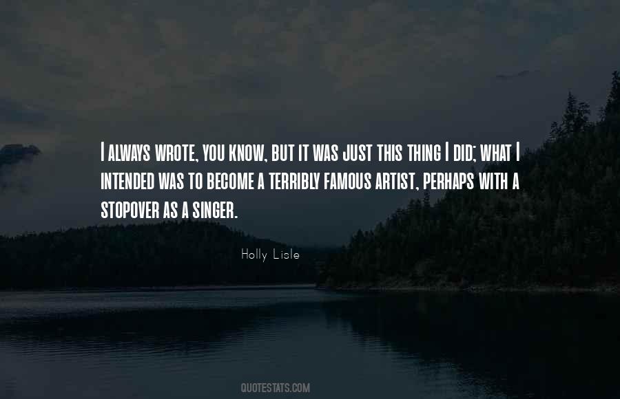 Quotes About A Singer #1317297