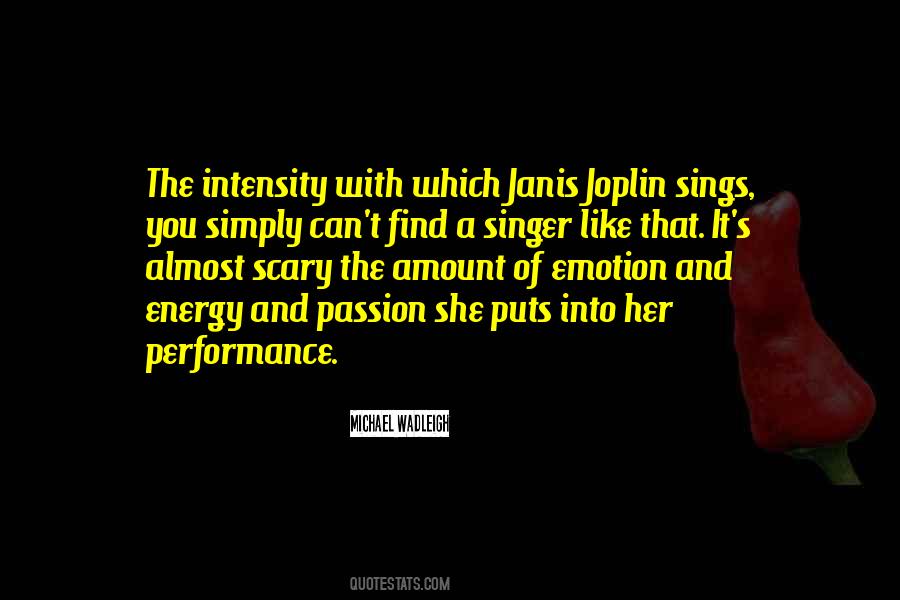 Quotes About A Singer #1348124