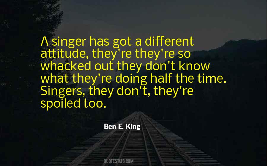 Quotes About A Singer #922278