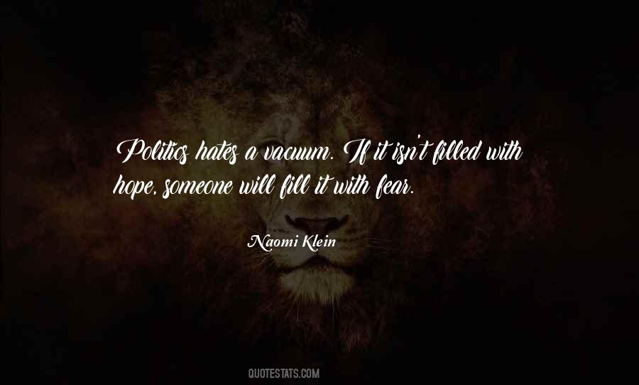 Politics Fear Quotes #1444001