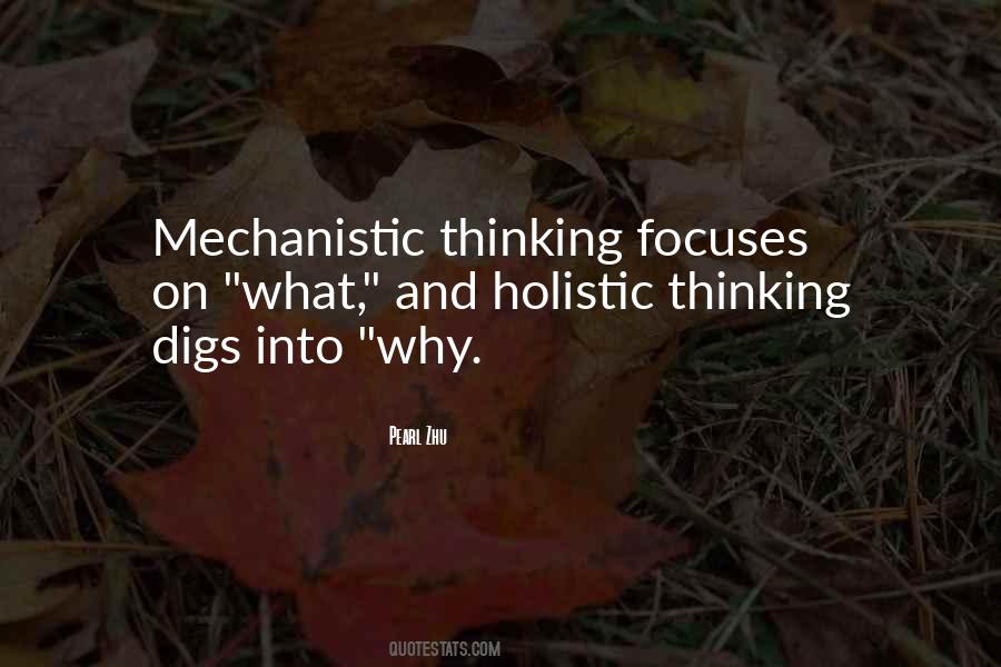 Quotes About Holistic Thinking #1400979