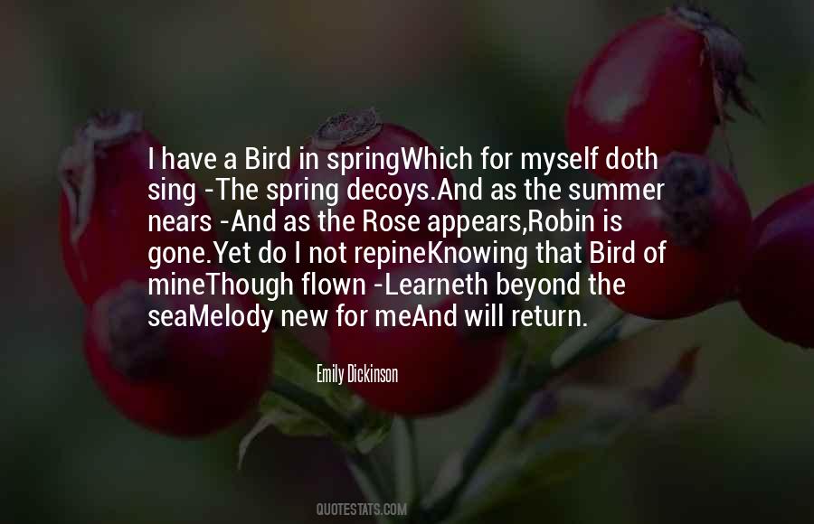 Return Of Spring Quotes #585066