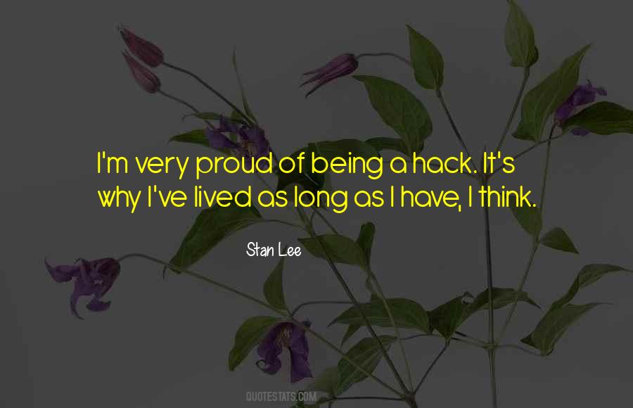 Quotes About Being Proud #277539