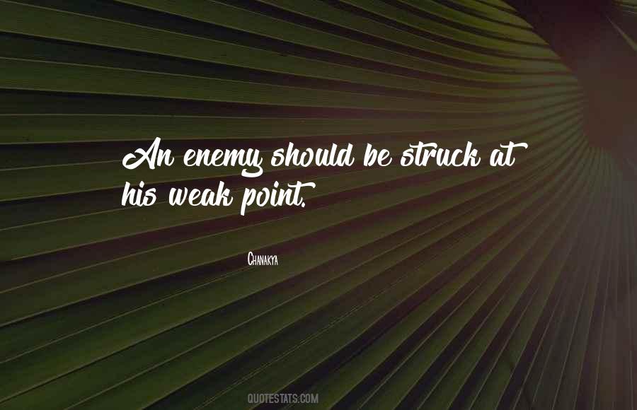 Quotes About Weak Points #1036900