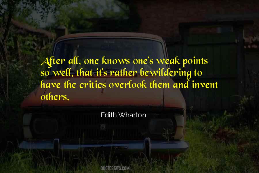 Quotes About Weak Points #123049