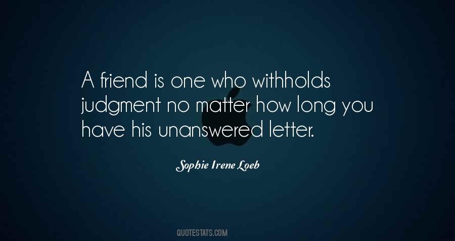 Quotes About A Long Friendship #1247786