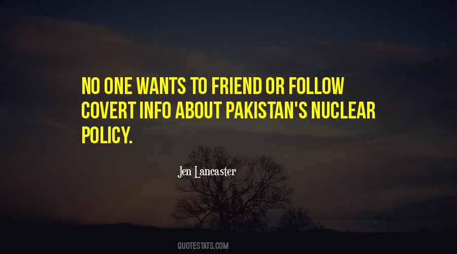 Policy One Quotes #212119