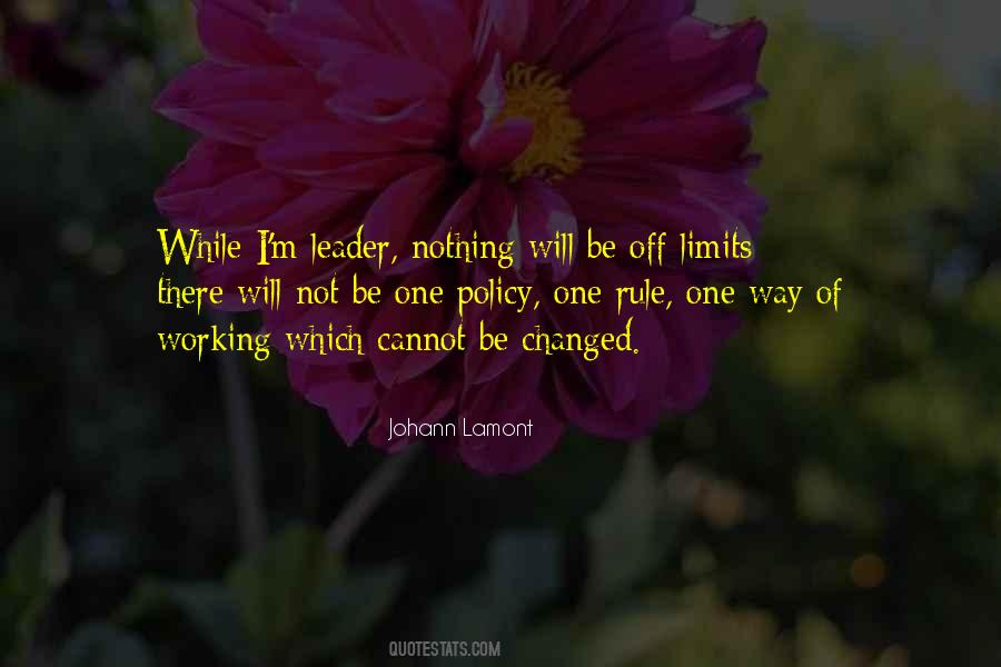 Policy One Quotes #685249